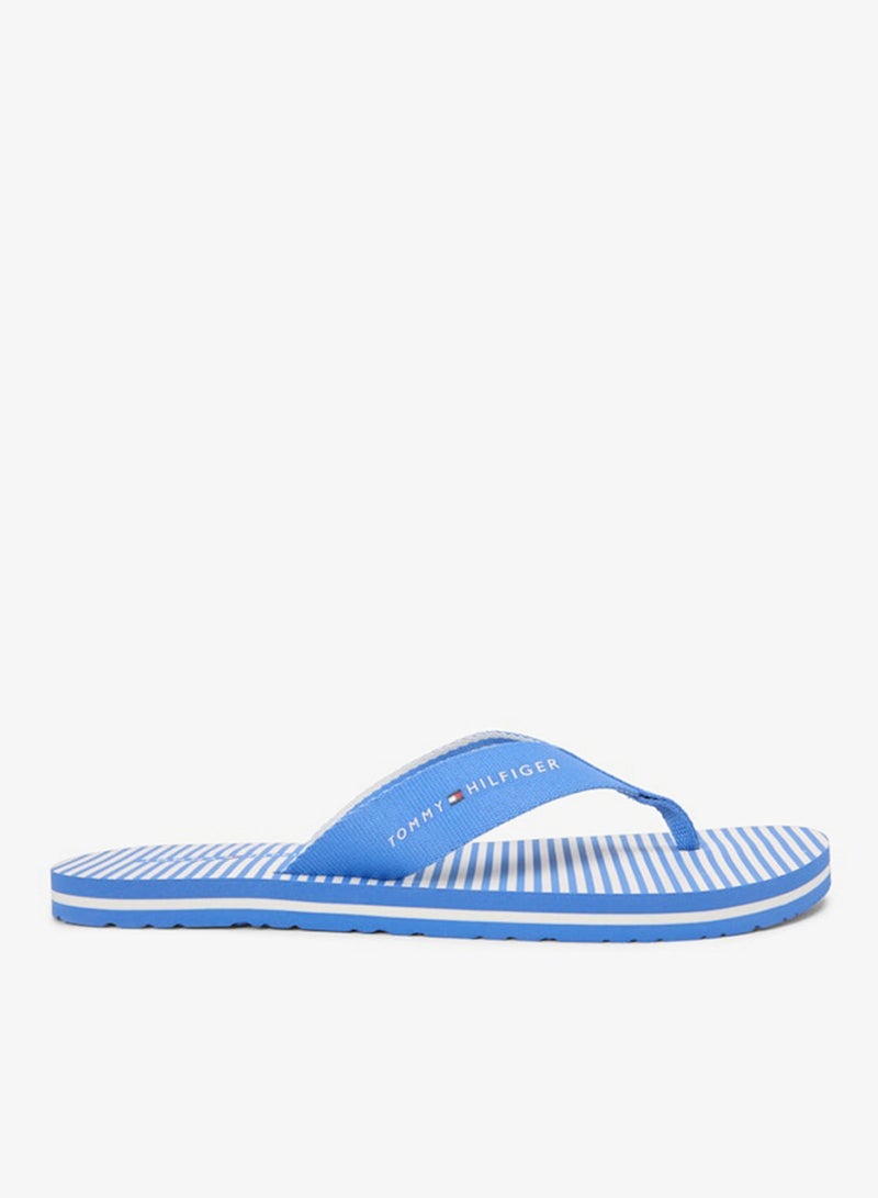 TOMMY HILFIGER Webbing Strap Ithaca Stripe Flip-Flops - Image 1